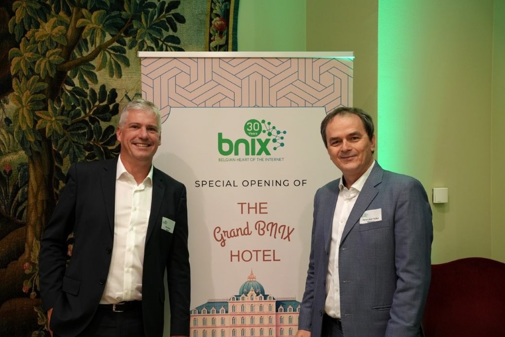 Dirk Haex and Henri-Jean Pollet at the BNIX Event